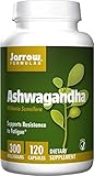 Jarrow Formulas Ashwagandha 300 mg, Supports Resistance to Fatigue, 120 Veggie Caps