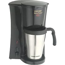 Black & Decker DCM18S Brew-N-Go Coffeemaker with Stainless Steel Travel Mug
