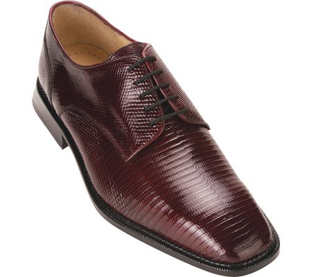 Belvedere Men's Olivo Exotic Shoes,Burgundy Lizard,9.5 M US