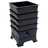 Worm Factory DS4BT 4-Tray Worm Composter, Black