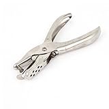 uxcell 単穴パンチ　メタル製　シングルラウンドホール　チケットペーパークラフト用　ハンドパンチ