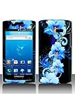 Samsung i897 Captivate Graphic Case - Blue Flower
