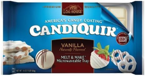 Log House, CandiQuik, Vanilla, 16oz Package (Pack of 2) by Candiquik