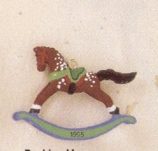 Rocking Horse Miniature 8th in Series 1995 Hallmark Ornament QXM4827
