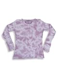 Jade - Girls Long Sleeved Thermal Henley, Lilac