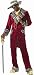 Apparel : Mens Pimp Costume Retro Gangster Player Suit Red Gigolo Jacket Outfit + Pants and Hat