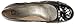 AK Anne Klein Women's Pebble Leather Ballet Flat
