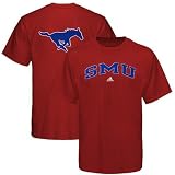 adidas SMU Mustangs Red Relentless T-shirt
