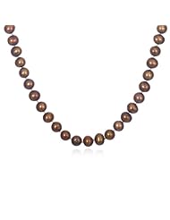 7MM GOLDEN BROWN FRESHWATER PEARL NECKLACE-30"