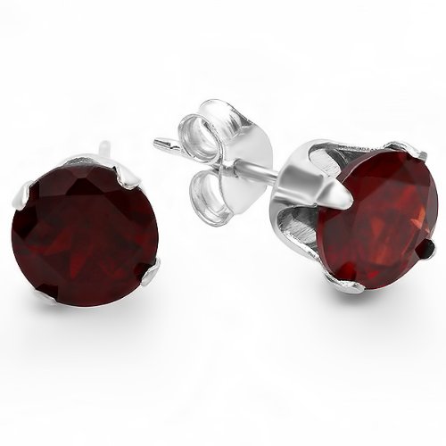 red stud earrings