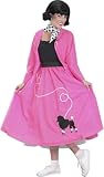 Pink Poodle Skirt Grease Costume