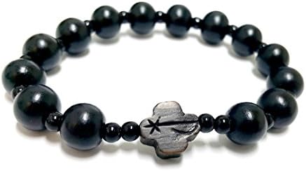 Anna Holy Gifts Catholic Rosary Wooden Beads Bracelet Pre-Wrapped Gift Ready to Give (RB-5)