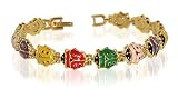 Multicolor Ladybug 8mm Wide Magnetic Link Lady bug Bracelet 7