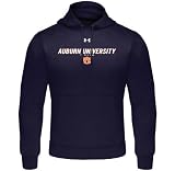 Auburn Tigers Navy Under Armour Performance Fleece Hooded Sweatshirt
