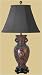 Asian Furniture & Home Décor - 27 Fine Chinese Cloisonne Oriental Table Lamp w/ Black Shade