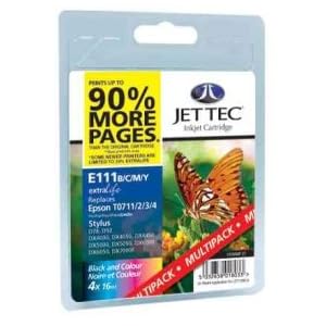 1 mulitpack of four jettec epson t0441, t0442, t0443, t0444