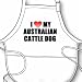 I Love My Australian Cattle Dog BBQ Apron