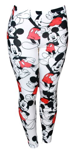 Disney Mickey Mouse Ladies Basic Leggings (Many Sizes)
