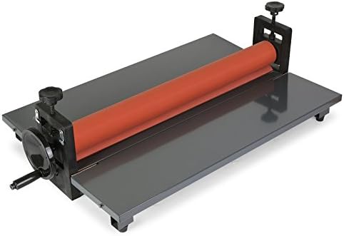 PowerHalo Cold Laminating Machine Manual Cold Roll Laminator Machine Cold Laminator 25.5 Inch Skidproof Rubber Feet for Sturdy Desktop Use (25.5 Inch)