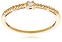 10k Rose Gold Diamond Twist Promise Ring (.033 cttw, I-J Color, I3 Clarity), Size 6