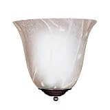 Sea Gull Lighting 4108-71 Costa One-Light Wall Sconce, Antique Bronze Finish with Nuage Cream Glass
