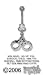 MINI HANDCUFF BELLY RING