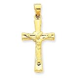 14k Gold Reversible Crucifix / Cross Pendant