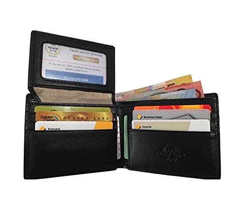 Rfid Blocking Leather Wallets for Men By Hugh B Hamilton Genuine Leather Bifold Wallet Excellent Credit Card Protection 100% Satisfaction Guarantee