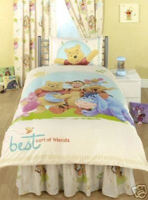 Childrens Toyshop  Toys : Disney Winnie the Pooh 'Best Sort of Friends' Single Duvet & Pillowcase Set