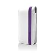 Marware Accent - Funda para iPhone 4, color blanco y violeta