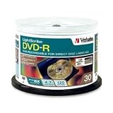 Verbatim LightScribe - 30 x DVD-R - 4.7 GB 16x - LightScribe - spindle - storage media