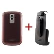 Seidio Innocase Surface Combo Soft Touch Case & Holster for BlackBerry 9000 Bold - Burgundy Red