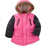 オシュコシュ OSHKOSH/ オシュコシュフェイクファーフードヘビーウェイトパーカー ピンク アウタージャケット 12ヶ月【並行輸入】