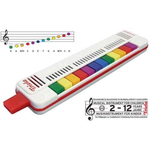 Produkt-Bild: Triola 12 - Blasinstrument f&uuml;r Kinder ab 2 Jahren mit 12 farbigen Tasten - besonders geeignet zur einfachen Einf&uuml;hrung in die musikalische Fr&uuml;herziehung