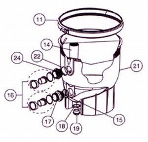 PENTAIR CLEAN CLEAR PLUS TANK BOTTOM ASSY (AFTER 11/98)