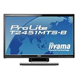 iiyama 23.6インチワイドマルチタッチ機能対応液晶ディスプレイ LEDバックライト搭載 HDMIケーブル同梱モデル マーベルブラック PLT2451MTS-B1