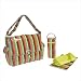 Kalencom Laminated Buckle Diaper Bag (Monkey Stripes Orange)