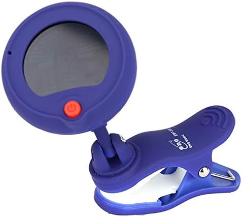 Red Rotatable Clip-On 2-In-1 Electric Guitar Tuner Metronome Color Screen For Guitar Chromatic Bass Violin Ukulele