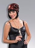 Metallic Red Flapper Cloche Hat - One Size [Toy]
