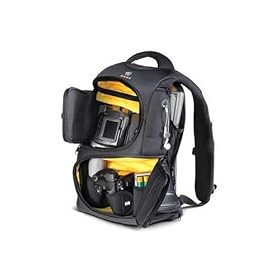 Kata Ergo-Tech Series Sensitivity V Personal Gear Backpack for Digital Camera and 12 Inch Laptop Computer, Black