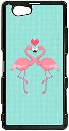 Sony Xperia Z1 Compact Aegis Phone Case Fresh And Bright Mobile Covers Snap on Sony Xperia Z1 Compact Two Red-Crowned Cranes Kiss Each Other Pattern Cellphone Shell