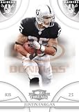 Justin Fargas / RB- Oakland Raiders / 2008 Donruss Threads Football Card in a Protective Screwdown Display Case!