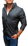 Polo Ralph Lauren RLX Mens Hoodie Hooded Zip Nylon Jacket Grey Gray