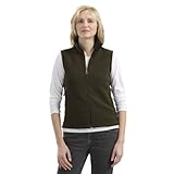 IMAGE OF Port Authority Ladies Recycled R-Tek Fleece Vest, Dark Olive, 1X