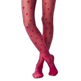 Product Image Xhilaration® Juniors Hearts SheerTights - Rose Marabou