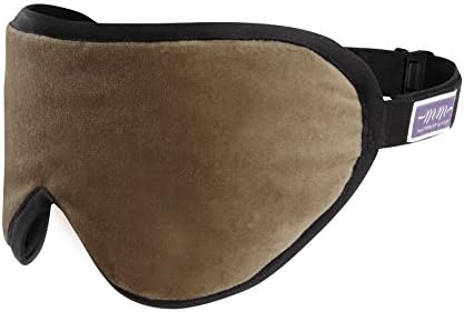 Gold Sleep Mask Eye Shade by Masters of Mayfair. Luxurious Comfort Sleep-aid with Silk &amp; Lavender for bedtime or sleeping when travelling. Made in England using fine Organic fabrics.