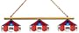 Imperial Philadelphia 76ers Licensed Three Shade Stained Glass Billiard Table Lamp