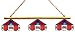 Imperial Philadelphia 76ers Licensed Three Shade Stained Glass Billiard Table Lamp