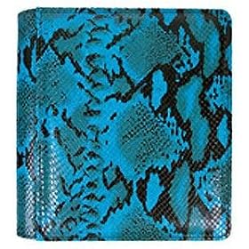 PYTHON-TURQUOISE fine-grain leather #101 album with fold-out pages by Raika - 4x6