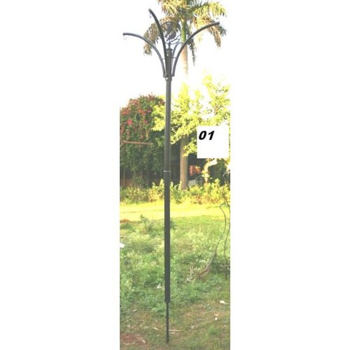 Flat Black Bird Feeder Pole